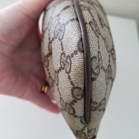 80's Vintage Gucci Cosmetic Bag/Clutch/Pouch with box - Picture 11 of 12